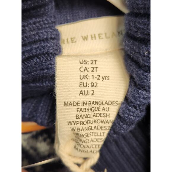 NEW Rorie Whelan Boys Size 2T Sweater Mittens Beanie Winter Blue - Picture 4 of 4